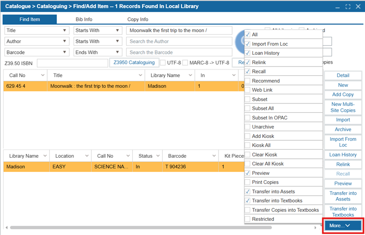 Using The System | ILS Documentation