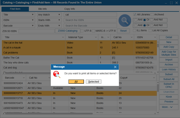 Find/Add Item | ILS Documentation