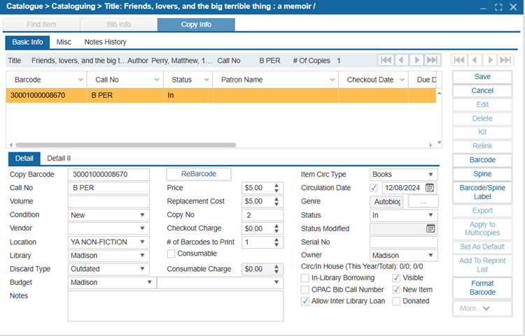 Cataloging With Genres | ILS Documentation