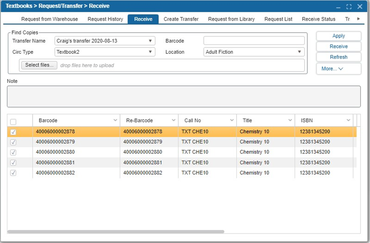 Request/Transfer | ILS Documentation