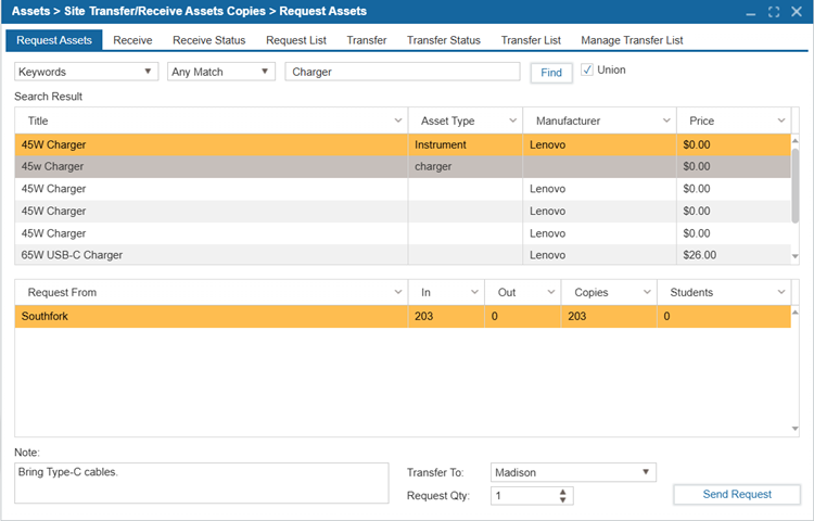 Site Transfer/Receive | ILS Documentation