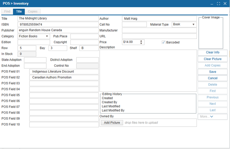 Cataloging the Inventory | ILS Documentation