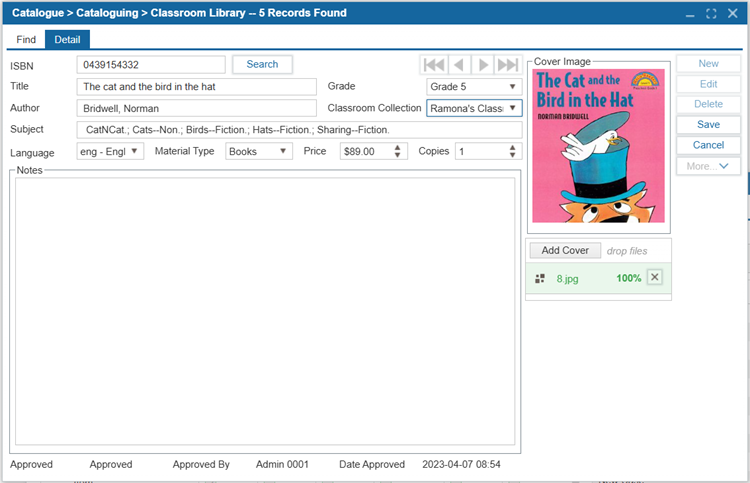 Classroom Library | ILS Documentation
