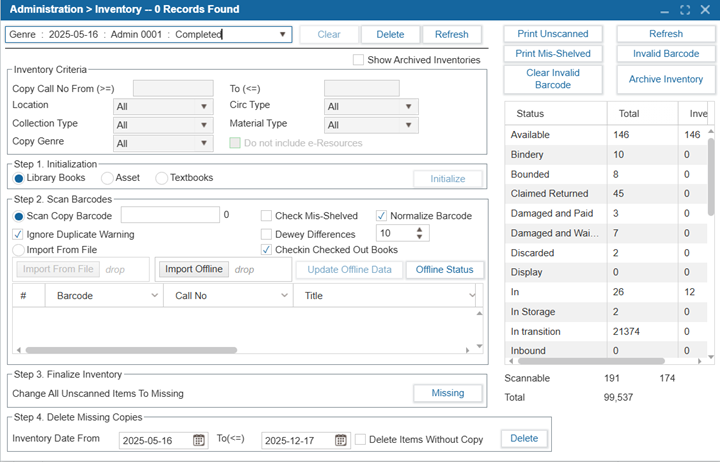 Irc Client Inventory Log Inventory | ILS Documentation